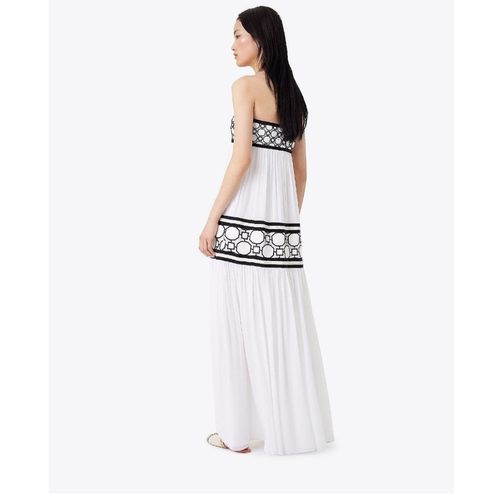 Tory Burch Christie Dress NWT Hicks Geo Runway HOST PICK - Picture 2 of 8